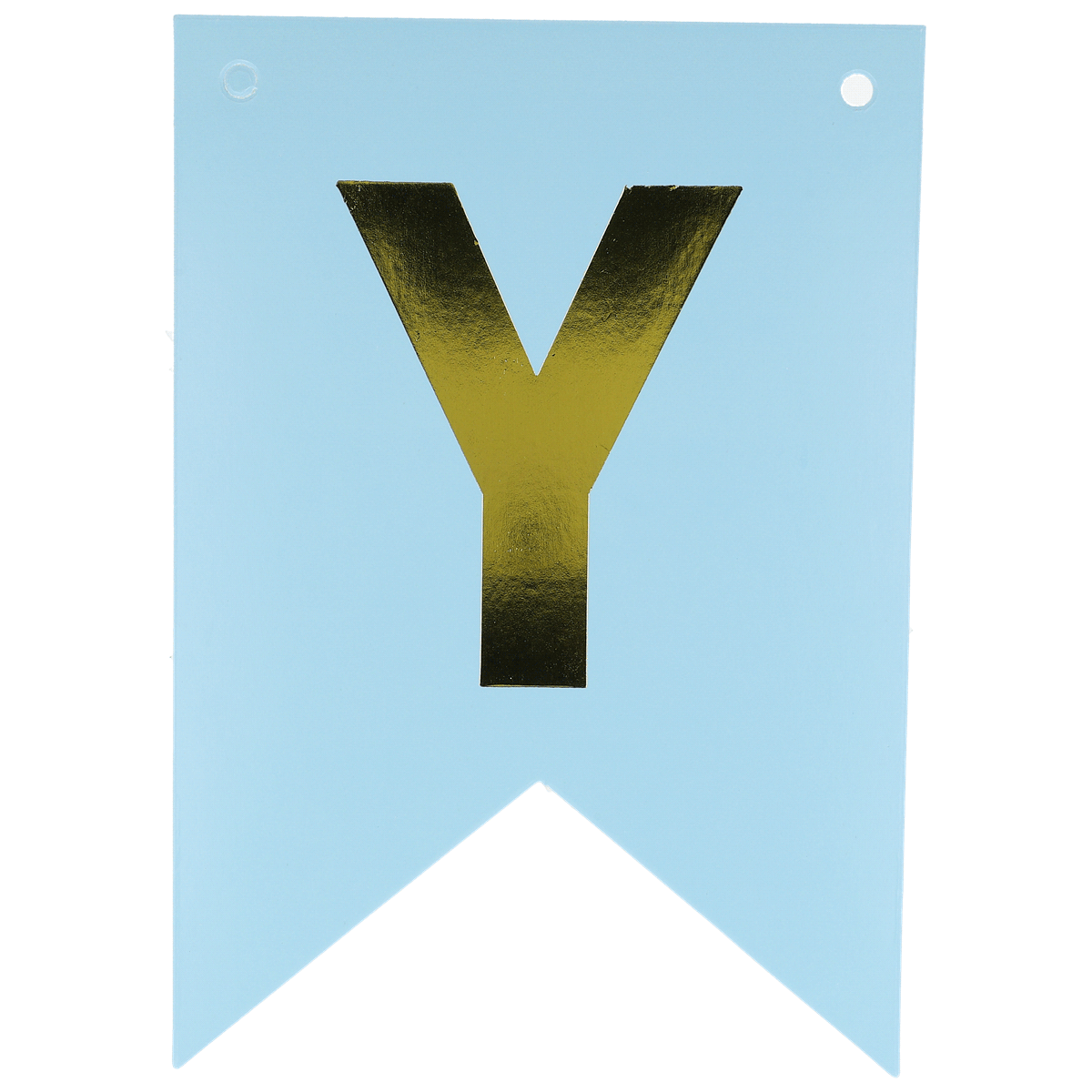 Banner, Flag, Y-gold letter, Poster, Sign, Banner, Flag, Y letter, Gold, Blau Hintergrund, Banner, Flag, Y-Shape, Gold letter, Blau Hintergrund