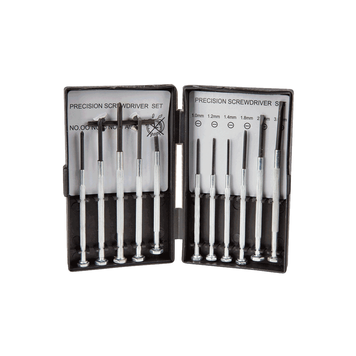 precision screwdriver set, screwdriver bits, case, metal tools, hand tool case, Präzisionsschraubendreher, Satz, Metall, Kassette, Schraubendreher-Set, Schraubendreher-Satz, Präzisionsschrauber, Schrauberset, Miniatur-Schraubendreher, Nutzwerkzeug