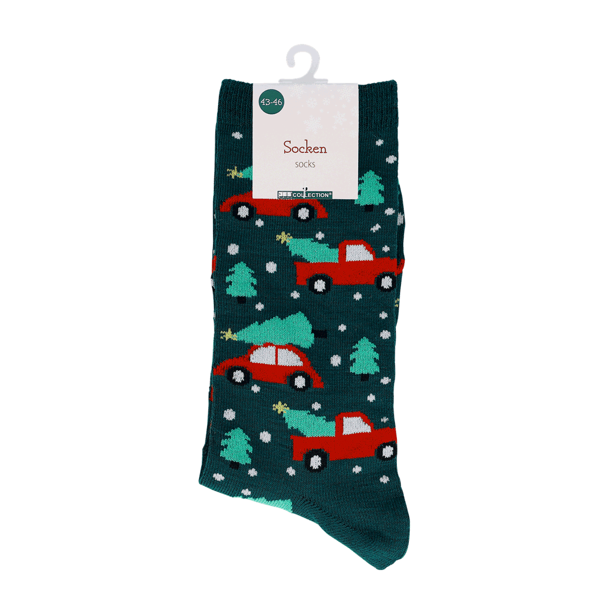 Socken, Wald/Weihnachten, Autos, Strick, Kinder