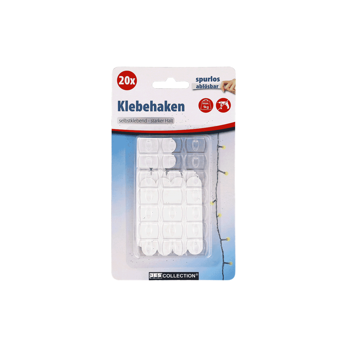 Klebeklebeband, Klebehaken, Self-adhesive, Starker Halt, LED-Lichterkette