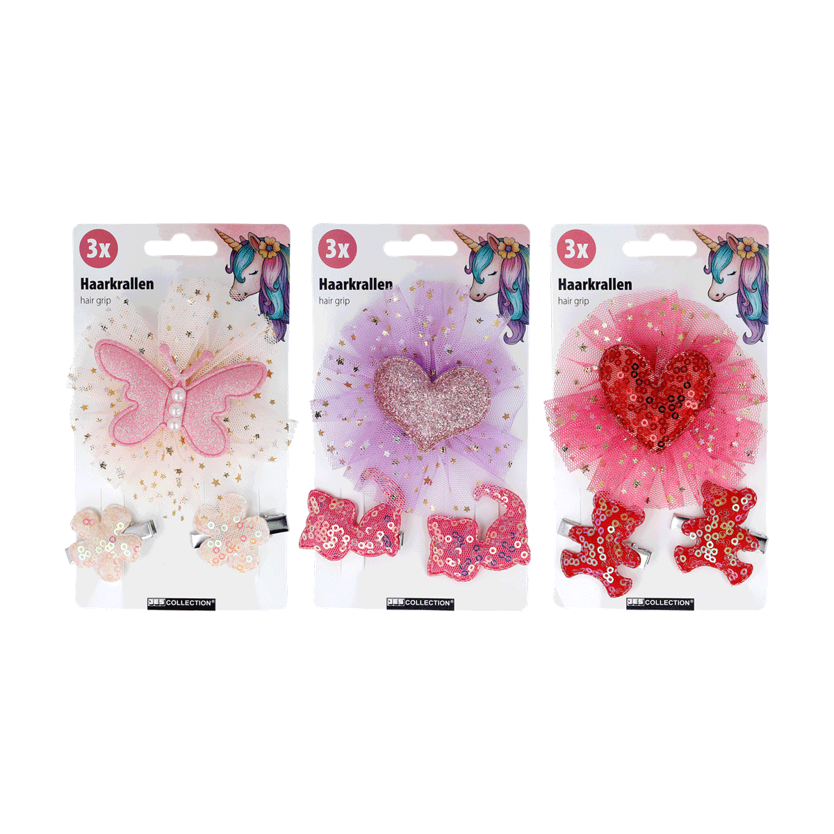 haarkrallen, hair grip, unicorn, glitter, flower butterfly, Haarkrallen, Haarspangen, Schmetterling, Herz, Glitzer, Haarkrallen, Haarspange, Glitzer, Herz-Anhänger, Schmetterling-Verzierung