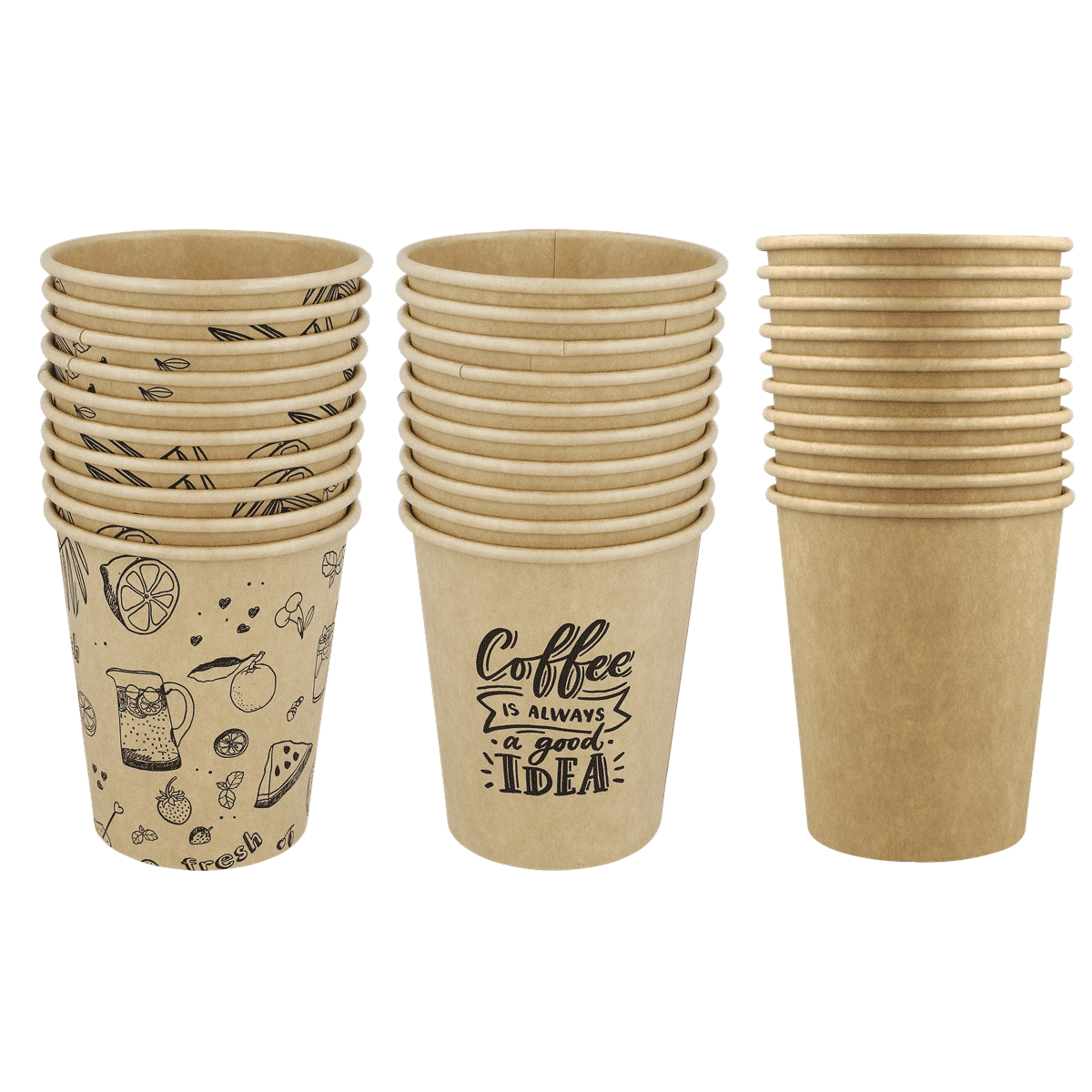 Kaffeebecher, Einwegbecher, Papperbecher, Kartonbecher, Milchkaffee Motiv, Pappbecher, Kaffee-Becher, Naturfaser, Karton, Einwegbecher, Kaffeebecher, Einwegbecher, Pappbecher, Kartonbecher, Braun