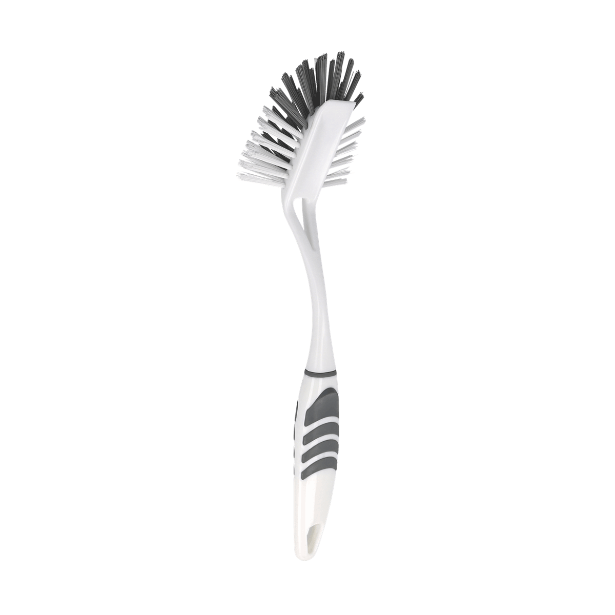 Reinigungsbürste, Spülbürste, Handbürste, Schmutzbürste, Bürstenkopf, Büstenbürste, Spiraleders Bürste, Reinigungsbürste, Kunststoffgriff, Wäschewerkzeug, Spülbürste, Reinigungsbürste, Kopf mit Borsten, Schwunggriff, Plastikbürste