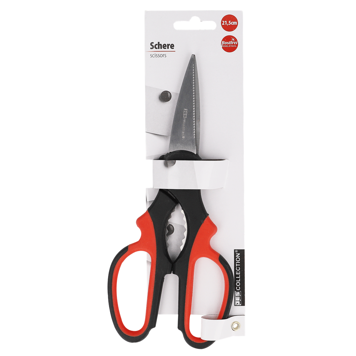 Schere, Schneidewerg, Stahl, Gummigriff, Rot-Schwarz, Schere, Schneidezange, Edelstahl, Griff orange, Allzweck Schere, Scheren, Schneider, Küchenschere, Gummierte Griffe, Edelstahlklinge