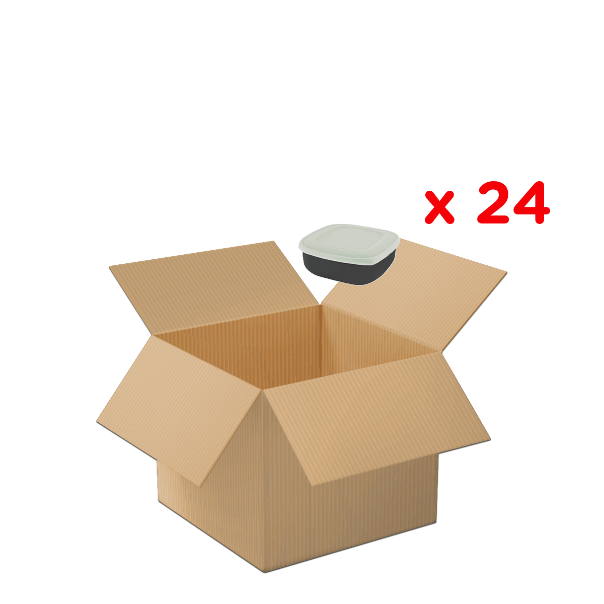 Pappe, Box, Verpackung, offene Box, braun, Kartonbox, Offen, Deckelbox, Lagerbehälter, 24 Stück, karton, umzugskarton, box, verpackung, 24-stck
