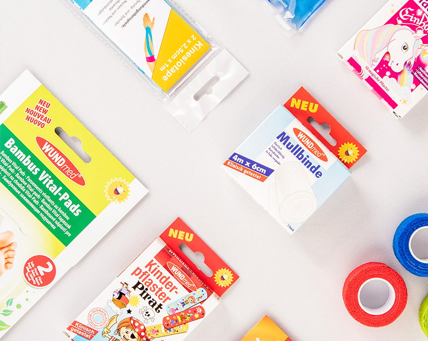 Wundverband, Wundpflaster, Klebeverband, Bambus-Therapie, Verbandspflaster