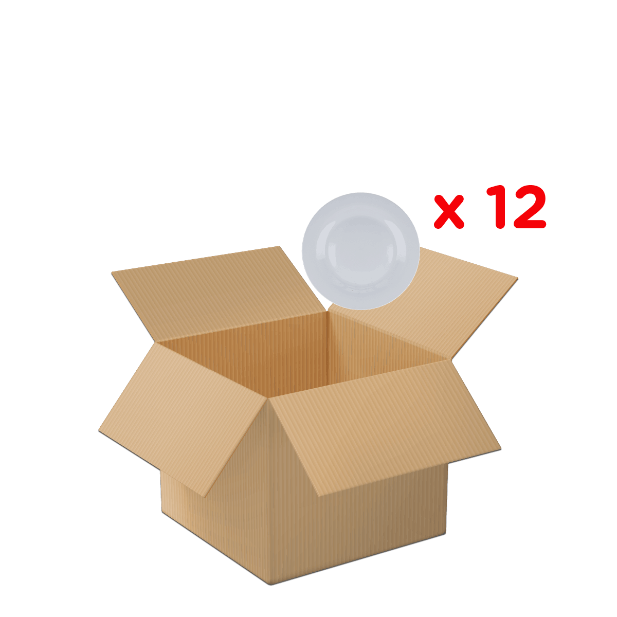 Kartonbox, offener Karton, Verpackungsbox, Wellpappe, leere Box, Kartonschachtel, leer, Paket, Kartonbox, Schachtel, Kartonschachtel, Umzugskarton, Birne, Plattenschale, Packung x12