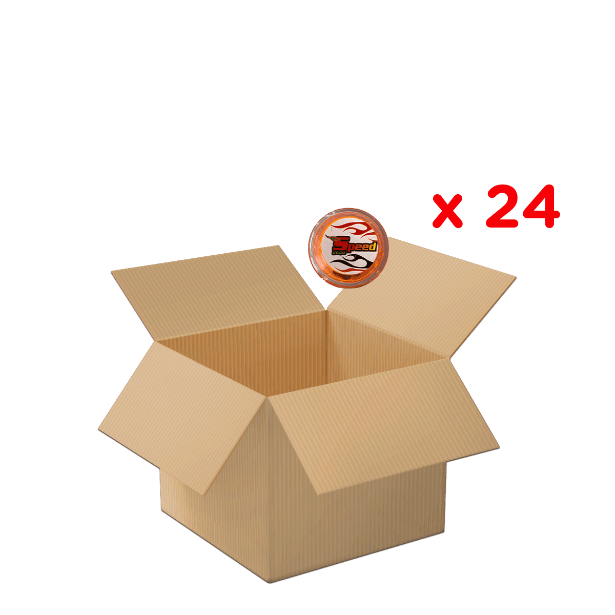 Kartonbox, Offenes Kartonbox, Box, Paketkarton, Laufende Geschwindigkeitsspielzeug-Deckel
