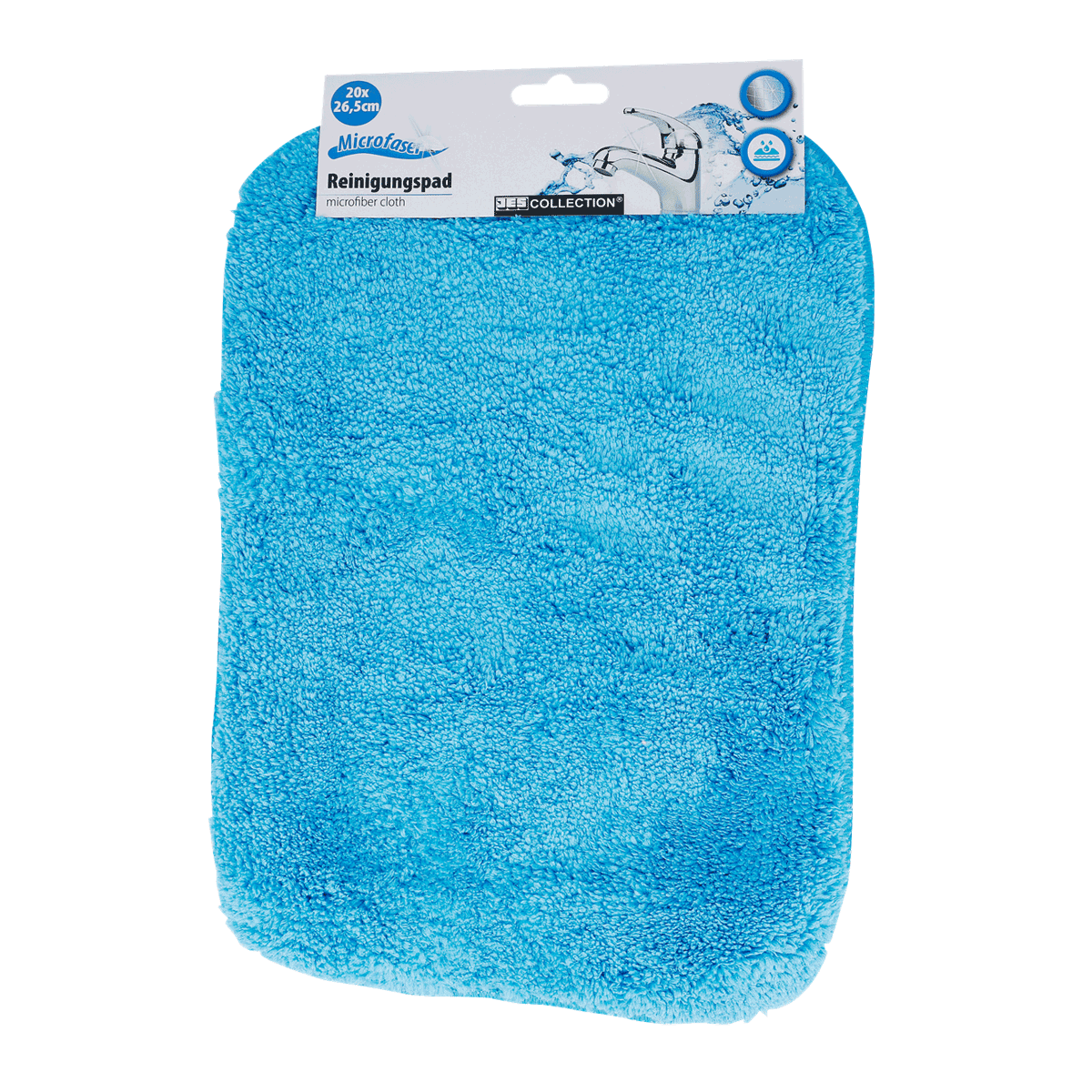 ReinigungsPad, Mikrofaser, Blaue Farbe, Pflegeswändchen, Haushalt, Reinigungs Pads, Mikrofaser, Blaue Farbe, Waschpad, Haushaltstuch, Mikrofaser-Tuch, Reinigungstuch, Flauschiges Tuch, Microfiber Cloth, Blaue Farbe