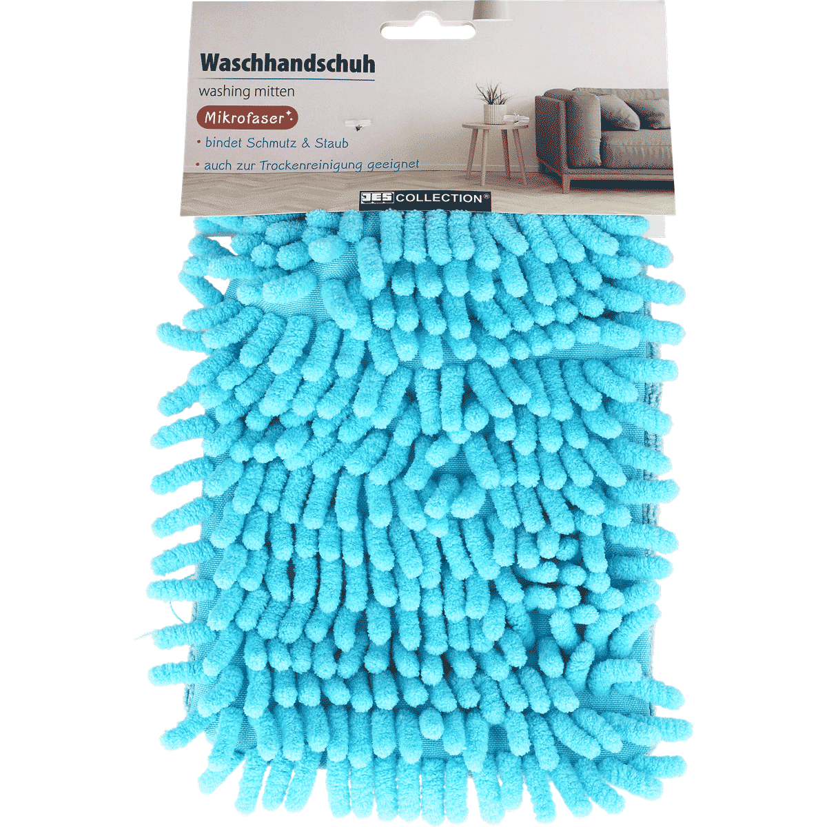Waschhandschuh, Mikrofaser, blau, Reinigungszubehör, Haftungslustig, Mikrofaser, Waschhandschuh, blau, Reinigung, Haushalt, Waschlappen, Mikrofaser, Reinigungsschwamm, Waschschuh, Blaue Microfaser