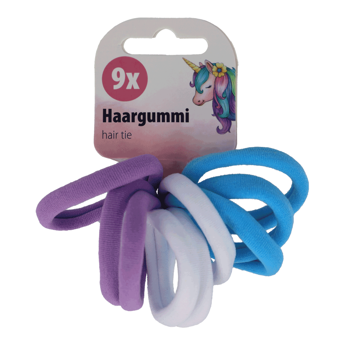 Haargummi, Gummiband, 3er-Set, Mehrfarbig, Kinderaccessoire, Haarband, Haarzug, Kleiderzubehör, Mehrfarbig, Unicorn Muster, haargummi, elastisch, mehrfarbig, ponytail, haargummi-bänder