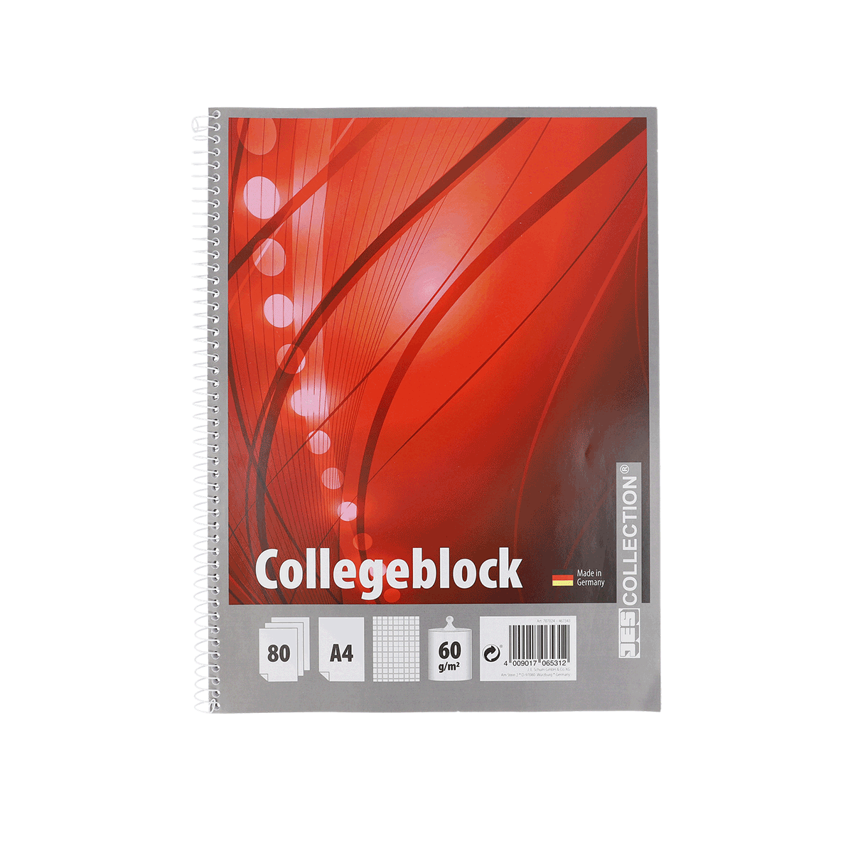 Collegeblock, Ringbuchhefter, A4, 80 Blatt, Kartonumschlag, Spiralblock, Notizbuch, A4, College, Geschäftsartikel, Spiralblock, Collegeblock, Notizblock, A4, Klingelspiral