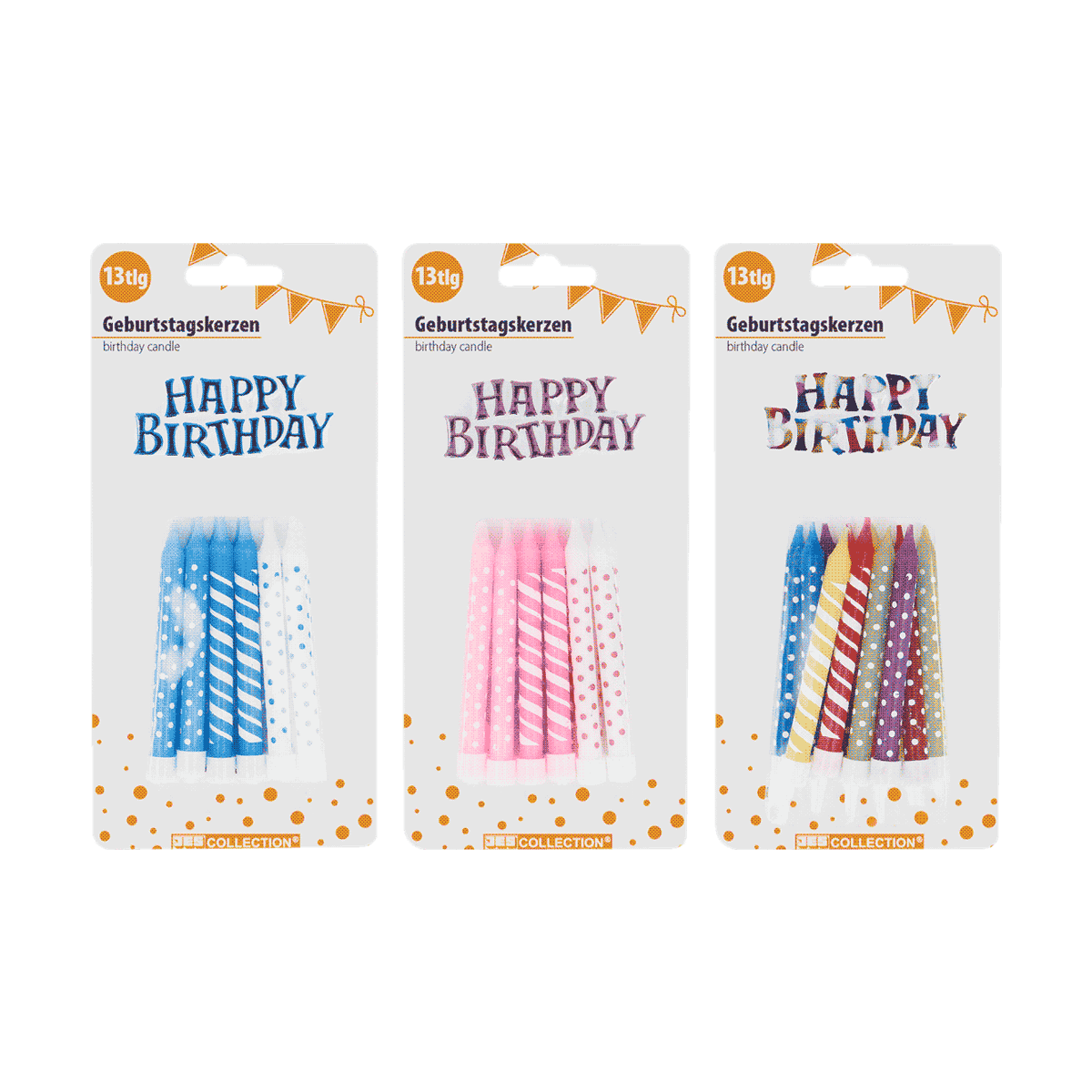 Birthday candles, Kerzen, gestreift, Punkte, Verpackung,  birthday candles,  candles,  gestreift,  punktiert, pastell