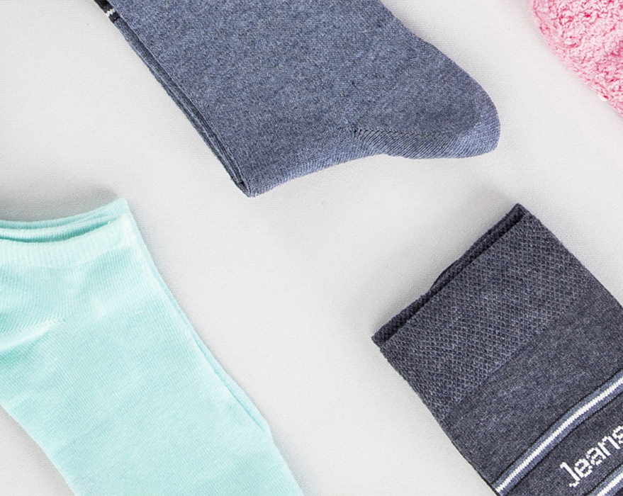 Socken, Crew-Socken, Baumwolle, Einfarbig, Mehrfachpack