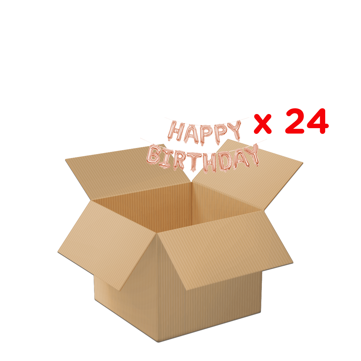 Kartonbox, offene Box, Geschenkbox, Happy Birthday, Bedruckte Buchstaben, Punschkarton, Geburtstagsdeko, Luftballons, Geschenkbox, Kartonbox, posters, balloon, birthday, gift, box