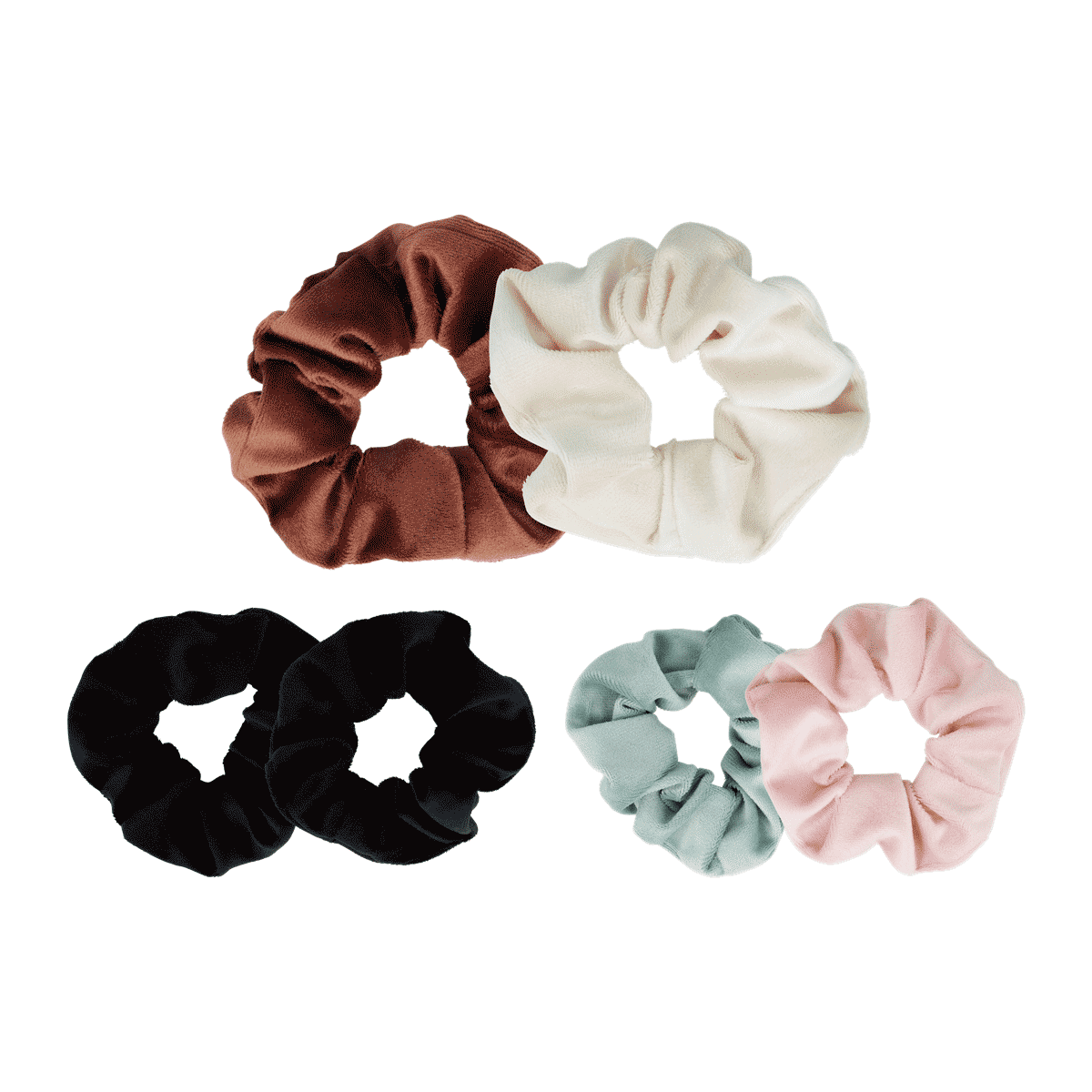 Haargummi, Haaraccessoire, Elastisch, Stoff, Mehrteilige Set, Schnürer, Haaraccessoire, Stoff, mehrfarbig, Elastik, Ponytail-Halter, Scrunchie, Hair tie, Gummiarmband, Velvet, Multifarbig