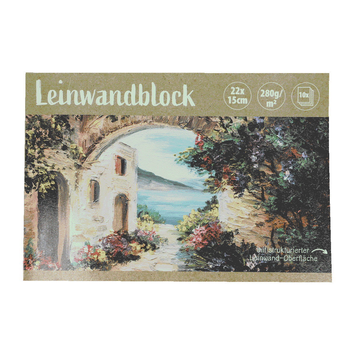 Leinwandblock, Kunst-Print, Bildauflage, Türbogen Landschaft, Rustikales Dekor, Leinwandblock, Künstler-Print, Landschaft, Schöne Landschaft, Kunst-Print, Leinwandblock, Bildblock, Kunstdruck, Architektur, Landschaft