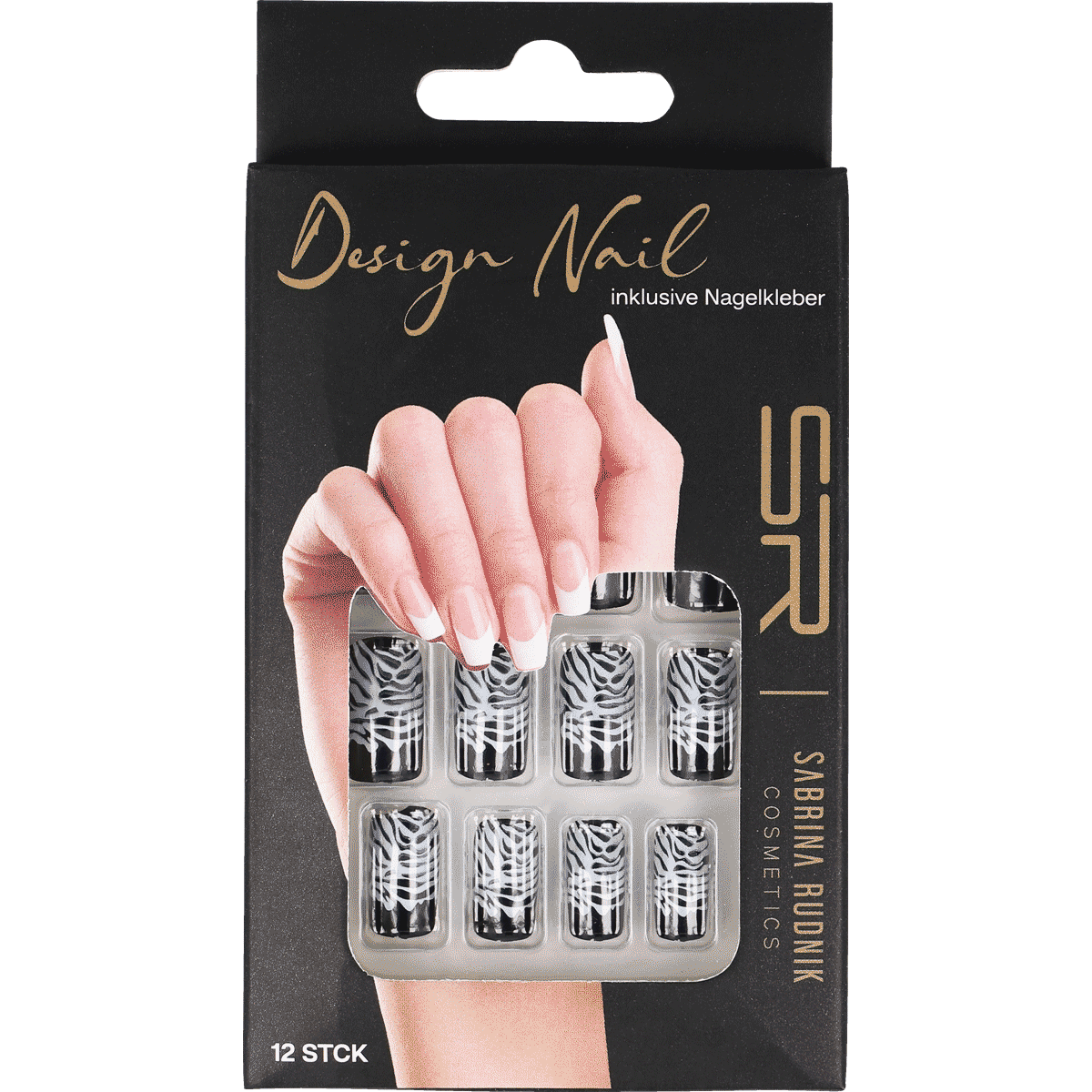 Nagelfolien, Nagelkunst, Zebra Muster, Gelnägel, Nagelaufkleber, nagelkleber, nagelsticker, zebrapattern, naeldesign, cosmetics, Nagellack-Set, Nail-Design,  Zebra-Muster, Kunstnagel, Kunststoff-Verpackung