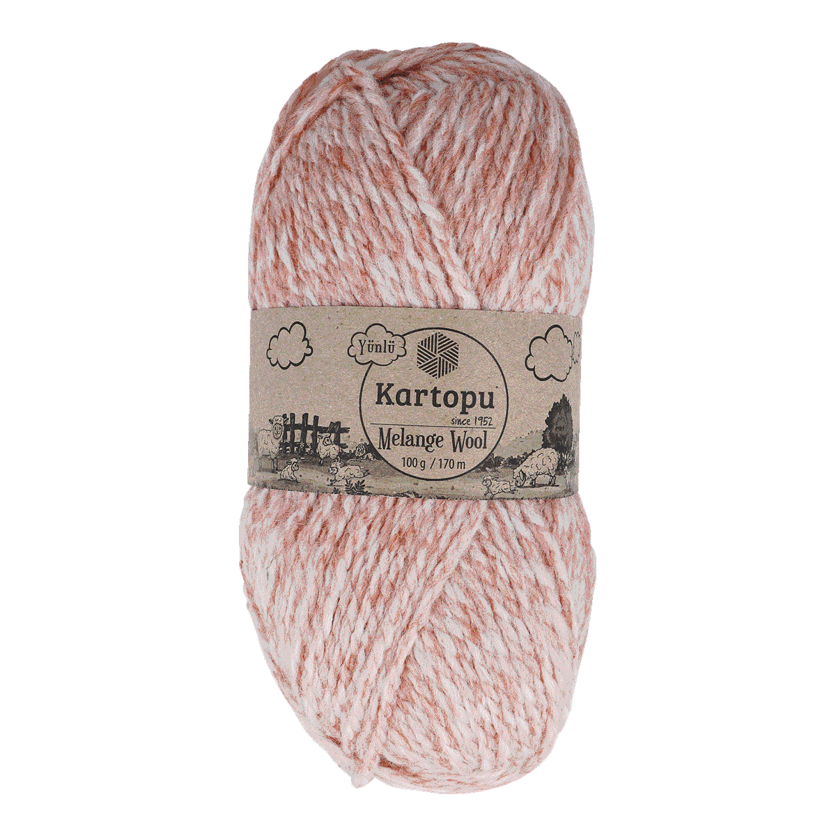 Wolle, Garn, Melange, Rosa, Kartopu, Wolle, Garn, Pale Pink, Melange, Kartopu, Wolle, Merkmale, Melange, Rosa, Garn