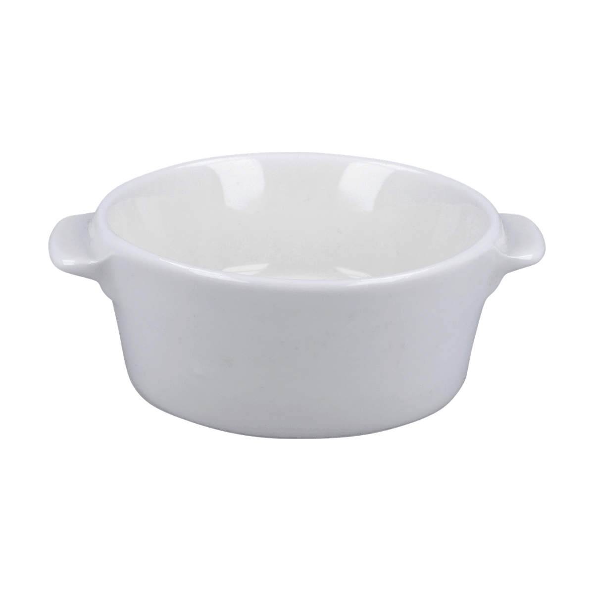 Ramekin, Weiß, Keramik, Backform, Ofenfest, Porzellan-Schüssel, weiße Schüssel, Back-/Ofenbehälter, zwei Griffe, Auflauf-Behälter