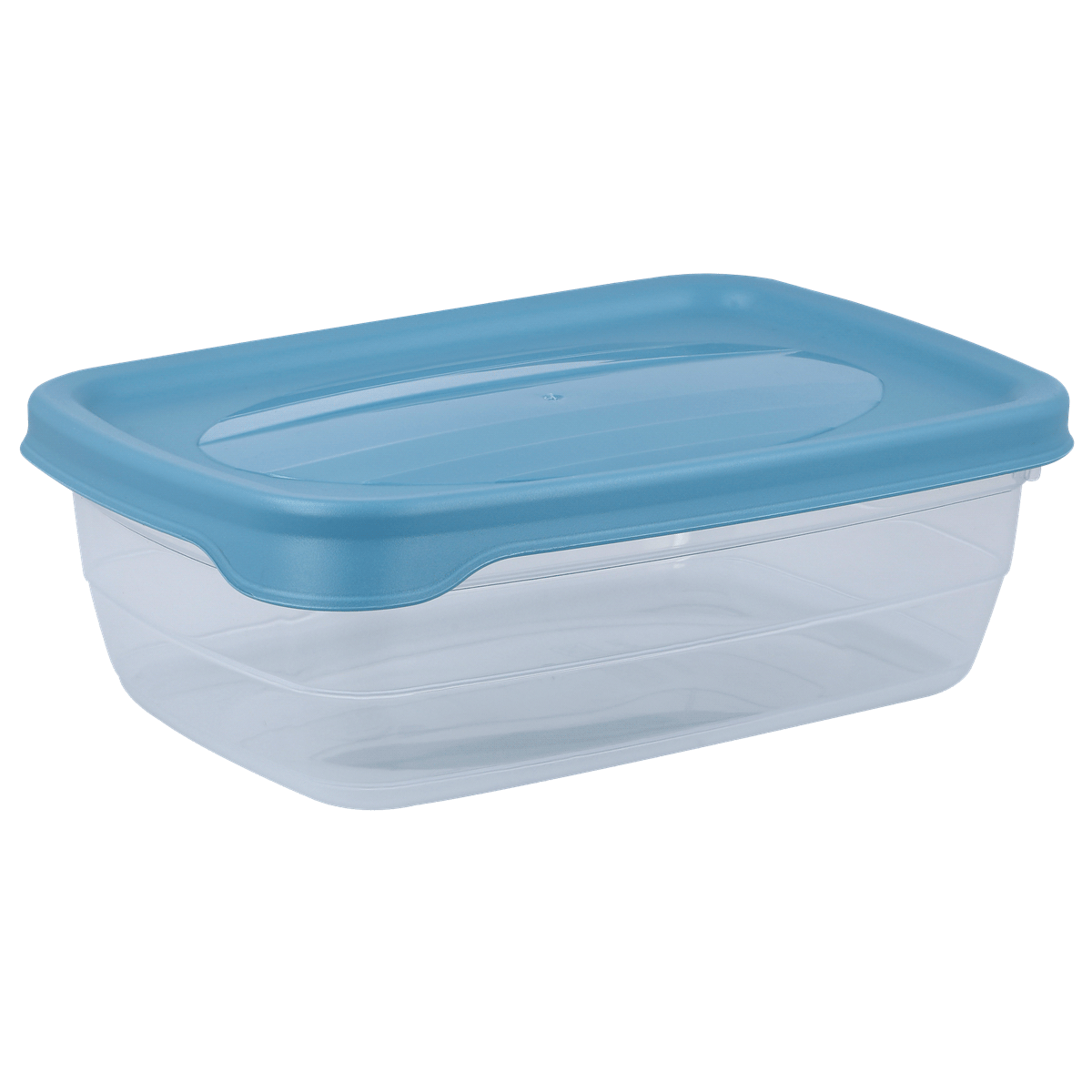 Aufbewahrungsbox, Frischhaltebox, Plastikbehälter, Blauer Deckel, Transparenter Behälter, Aufbewahrungsdose, Lunchbox, Kunststoff, Transparente Dose, Gewicht leicht, Aufbewahrungsbox, Schale, Kunststoff, Transparente Box, Blauer Deckel