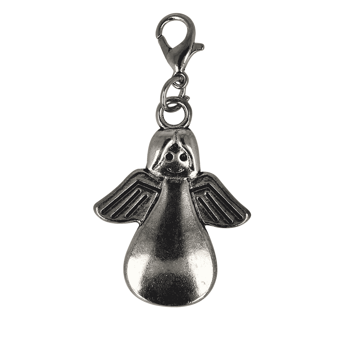 Anhänger, Engel, Metall, Kette, Charms, Charm, Engel, Metall, Silber, Schluesselanhaenger, Engel-Anhänger, Schmuckanhänger, Silberfarbend, Tiermotiv, Charms