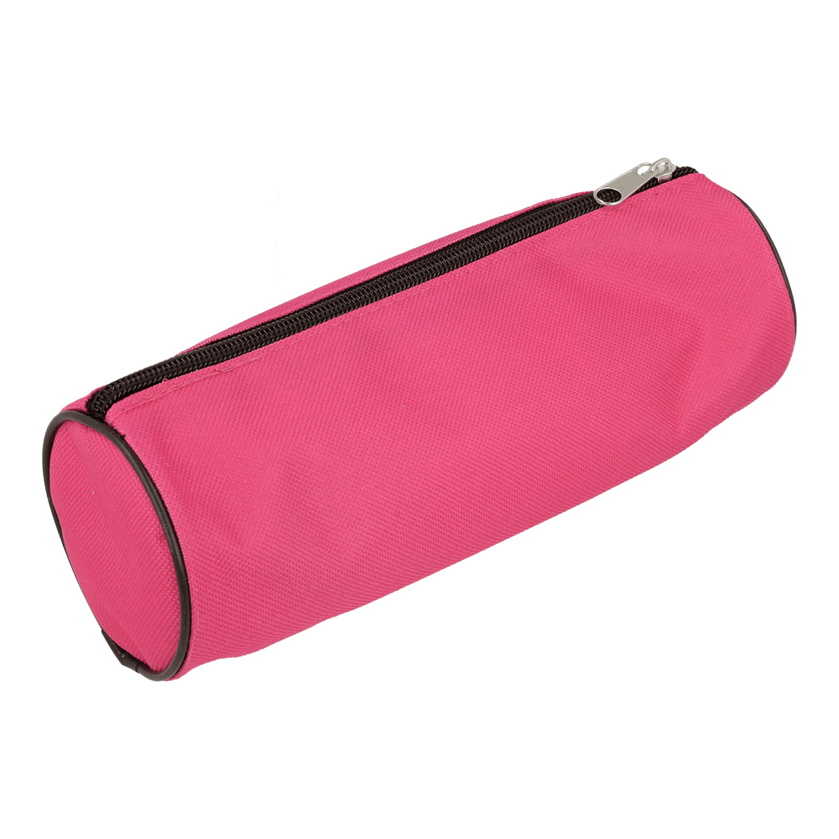 Kulturtasche, Kosmetikbeutel, Reißverschluss, Rundform, rosa, kleine tasche, schminketui/pencil case, reissverschlussetasche, pink, stoff, Kulturtasche, Kulturtasche?, Stiftetui, Make-up-Tasche, Reißverschluss-Tasche