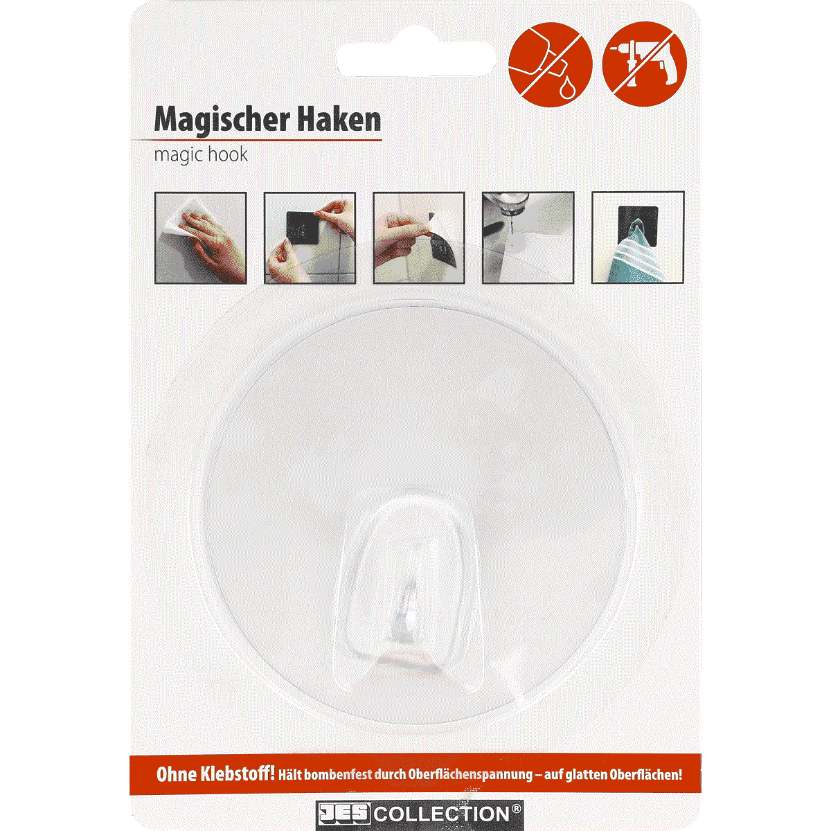 Magic hook, Haken, Kunststoff, Transparent, Drahtloses Zubehör, Magischer Haken, Aufhänger, Haken, Klebe-frei, Zubehör, magischer haken, haken, adhesiv, wandhalter, zimmer accessoire