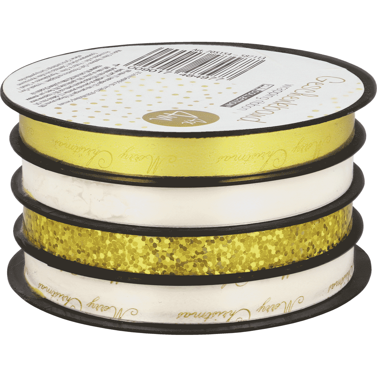 klebepartner, goldene band-kordel, glitterband,  dekorband, band mit goldglitzer