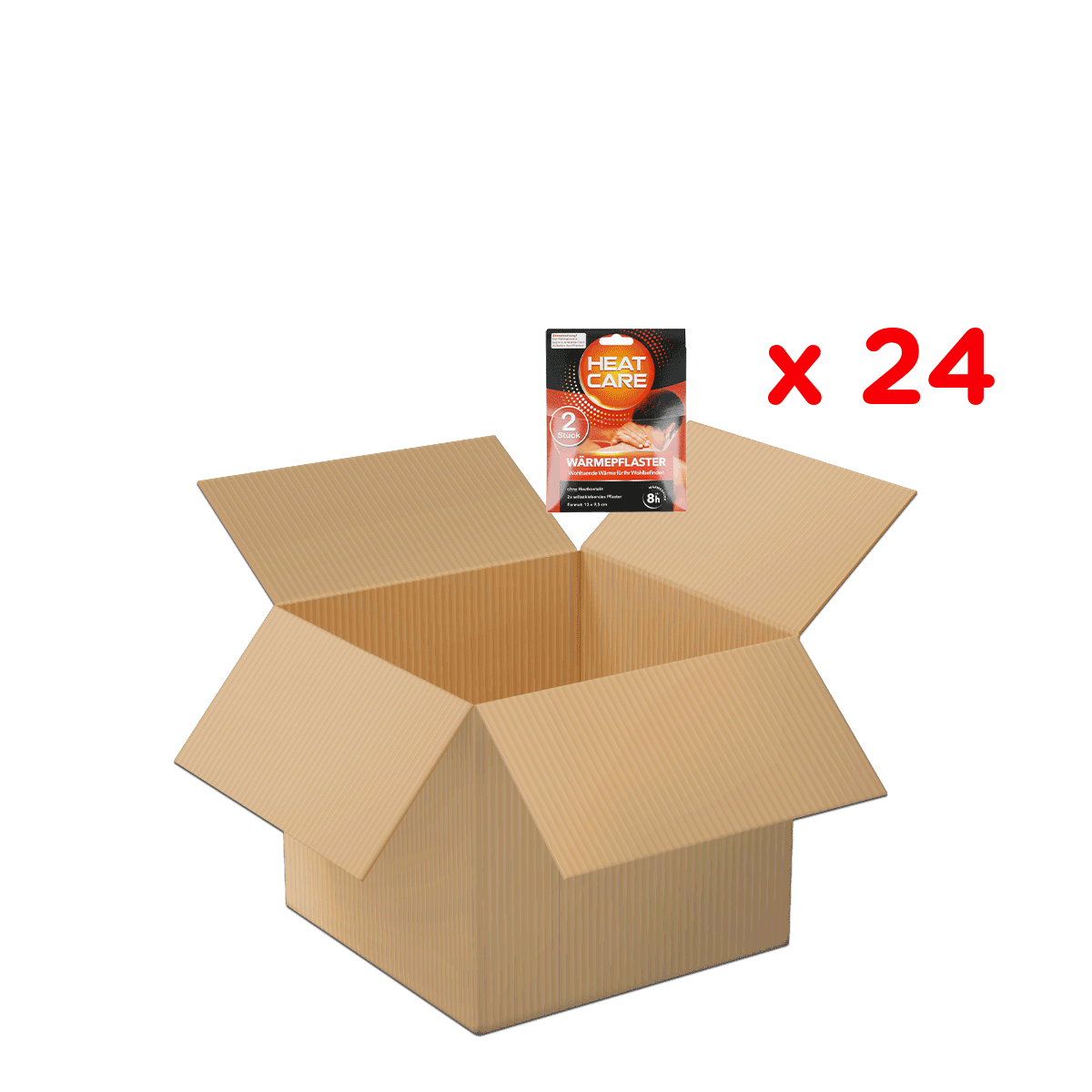 Kartonbox, Offen, Wärmeplatte, Heißlagerung, Set x24, Umzugskarton, Kartonbox, offen, groß, 24-stückiges Set, Kartonbox, offener Karton, Verpackung, brauner Karton, Versandkarton