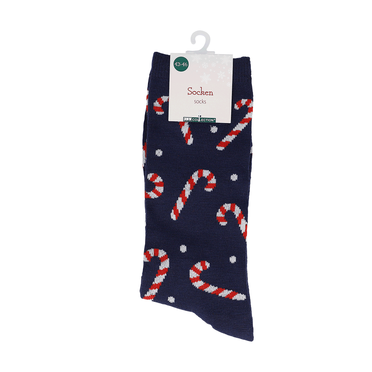 Socken, Zuckerstangen-Muster, Winter, Knöchelhoch, Kuschelig