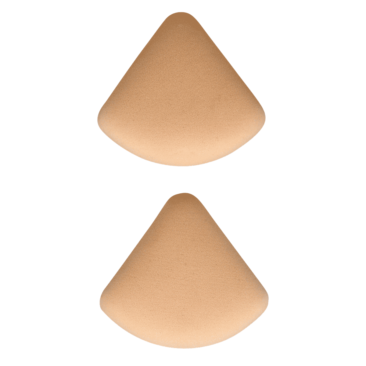Makeup sponge, Triangle sponge, Beige color, Dual-pack, Cosmetic tool, Unterwäsche, BH-Einlagen, Verbesserung, Nude-Farbton, Schalenpads, makeup, concealer, blush, peach, triangular-sponge