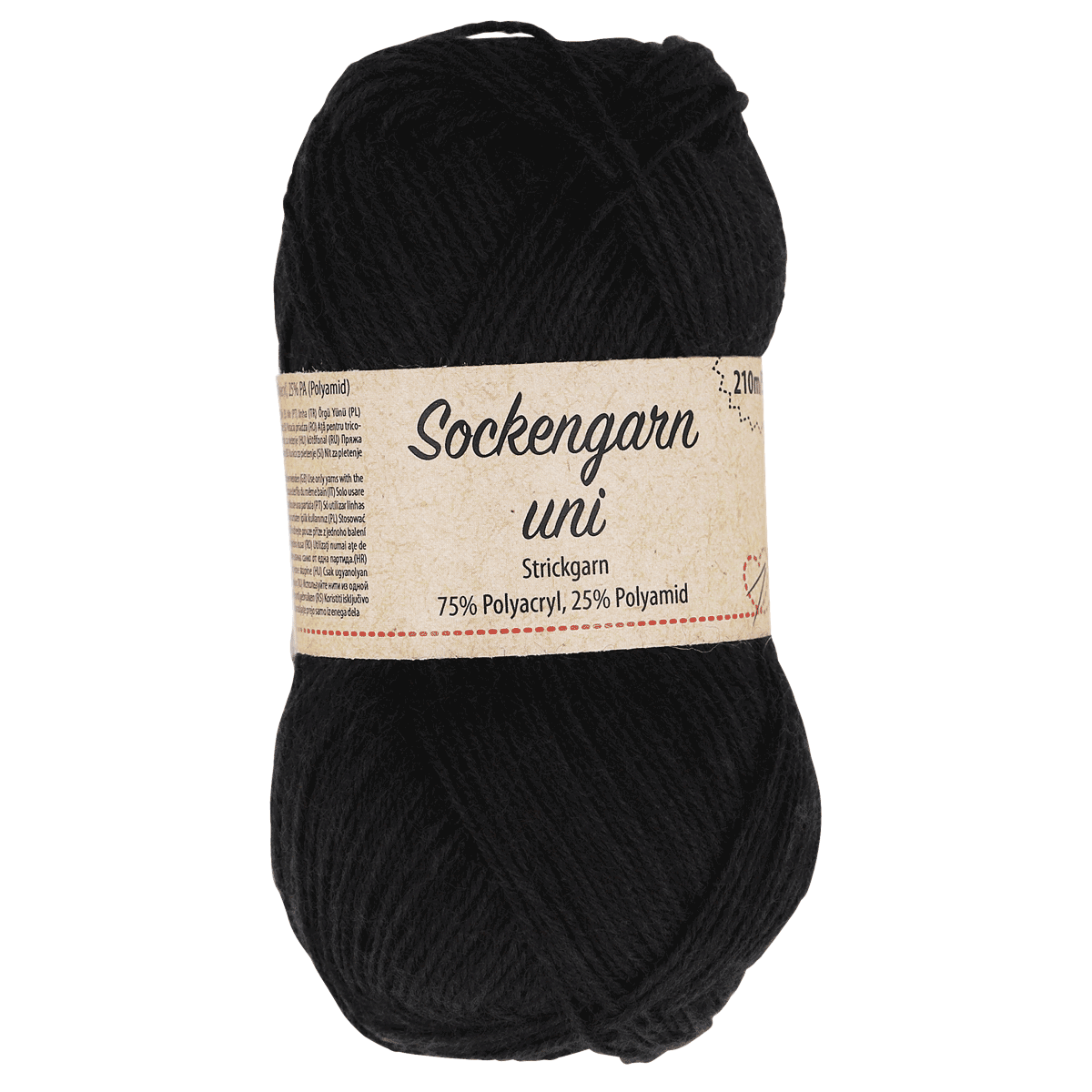 Wolle, Sockenwolle, Schwarz, Unicolor, Garnbanderole, Sockenwolle, Garn, Schwarz, Unifarbig, Polyacryl, Polyamid, Schurwolle?, Sockenwolle, Garn, unifarben, Strickgarn