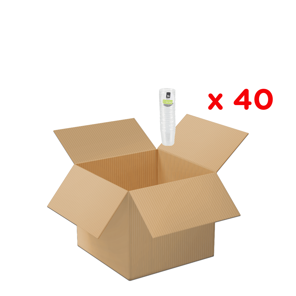Kartonbox, Offenes Karton, Umzugskarton, Luftpolsterfolie, 40 Stück, kartonbox, kartonage, verpackung, umb pack, faltkarton, kartonbox, offenes paket, Wellpappbox, Verpackung, Versandbox