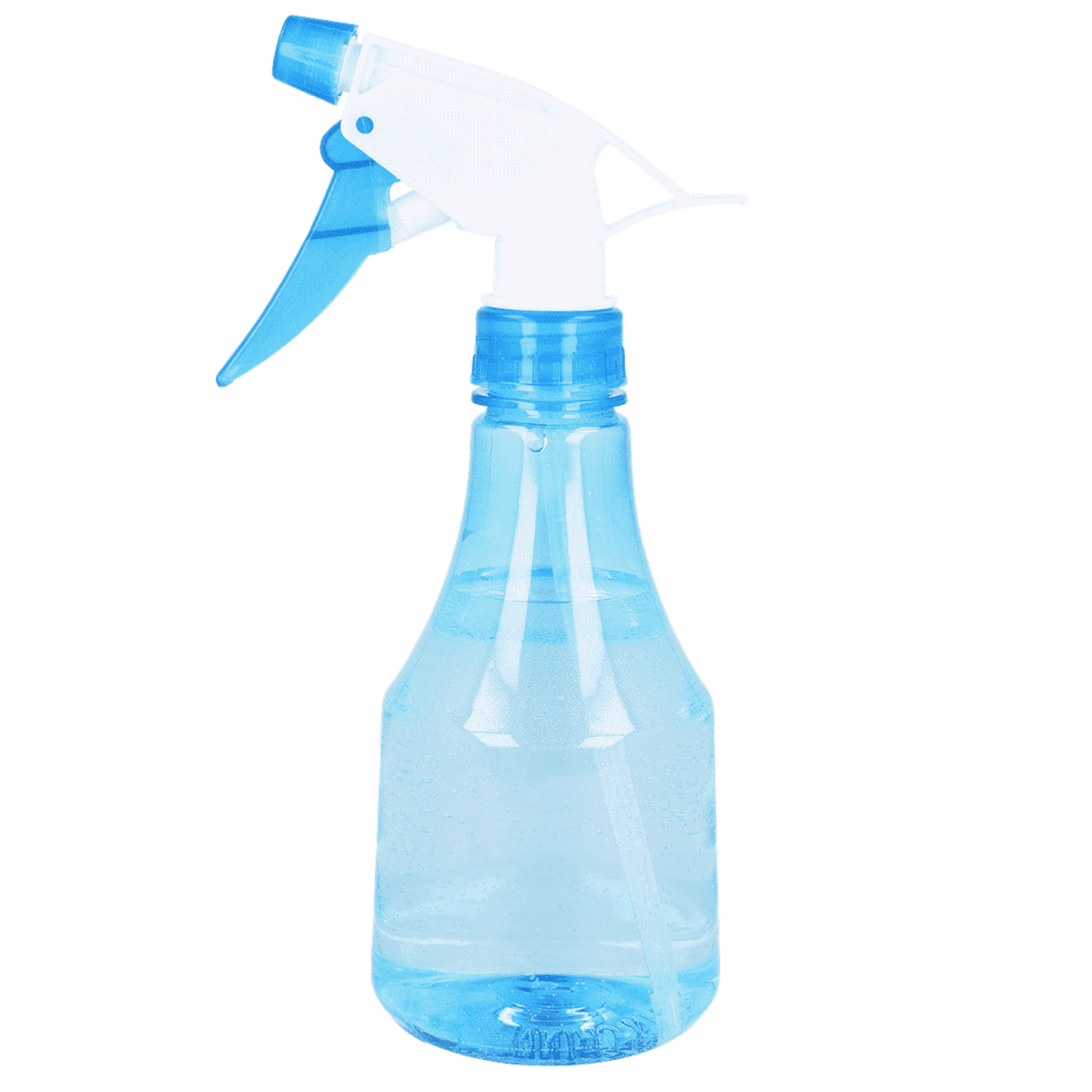 Sprayflasche, Auslöser, Blaues Flüssigkeit, Plastikflasche, Reinigungswerkzeug, Sprayflasche, Reinigungsflasche, Blau, Transparente Flüssigkeit, Trigger Sprayer, Sprühflasche, blaues Gel, Auslöser Sprühen, Plastikflasche, Reinigungsgerät