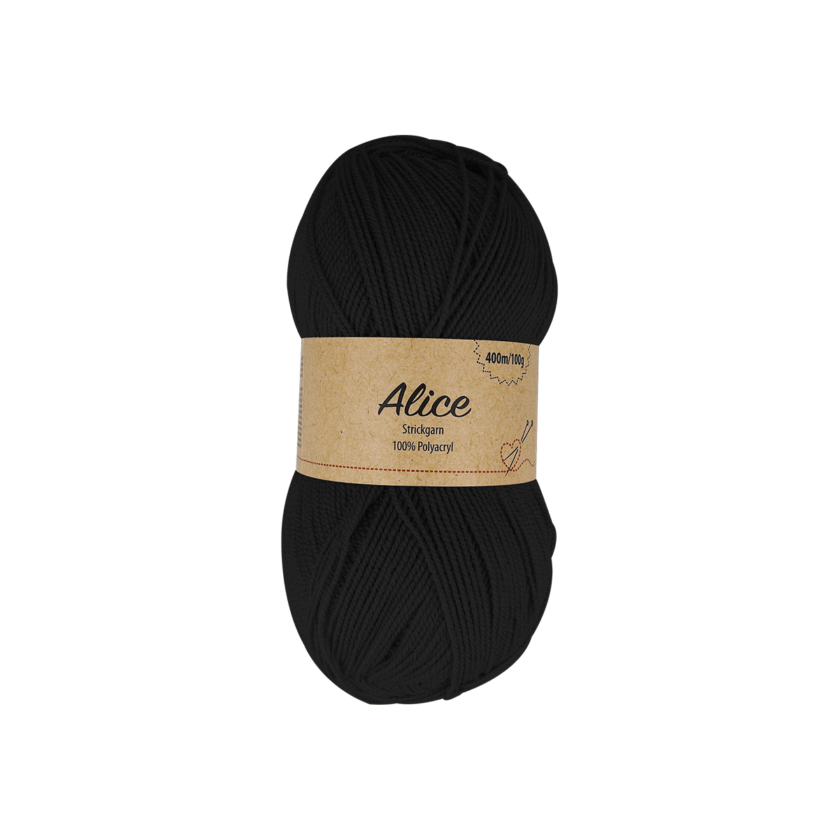 Garn, Schwarz, Polyacryl, Strickgarn, Bobbel, Strickgarn, 100% Polyacryl, Schwarz, Garnknäuel, Alice, Wolle, Garn, Schwarz, Polyacryl, Schnurgarne
