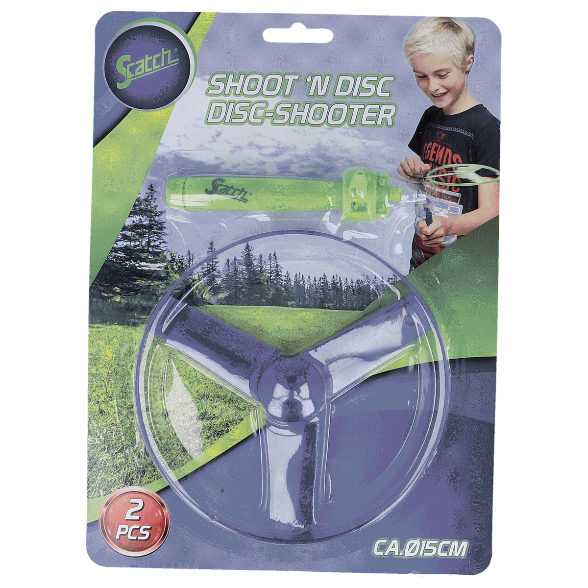 Schießscheibe, Disk-Shooter, Aufbewahrung, Gartenspielzeug, 2 Stück, disc shooter, shoot 'n disc, fliegende scheibe, kunststoffscheibe, spielzeug, Disc shooter, Outdoor toy, Green, Toy disc, 2 pieces