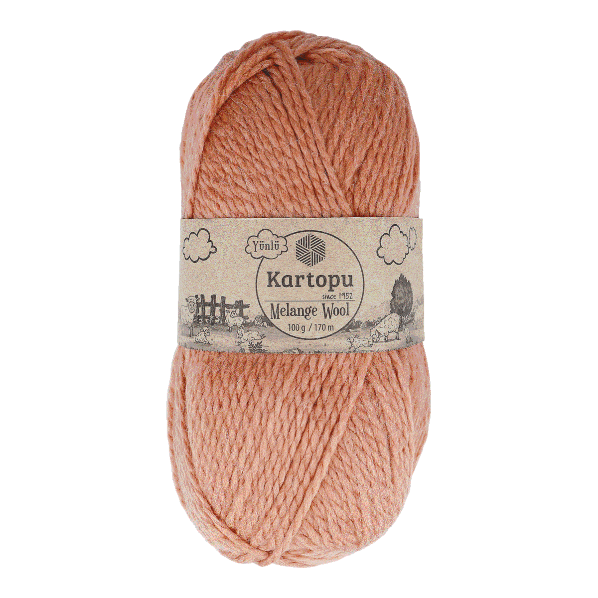 Wolle, Melange, Rosa, Strickwolle, Knäuel, Wollgarn, Melange Wolle, Pfirsichfarben, Garnstruktur, Rundkarde?, Wolle, Kardiert, Melierte, Rosa, Strickgarn