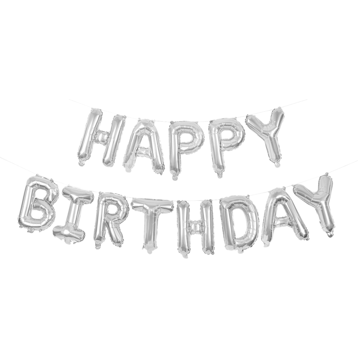 balloons, birthday, banner, hanging, decorations, Happy, Birthday, Ballons, Girlande, Dekoration, Luftballons, Girlande, Banner, Happy Birthday, Silberfarben