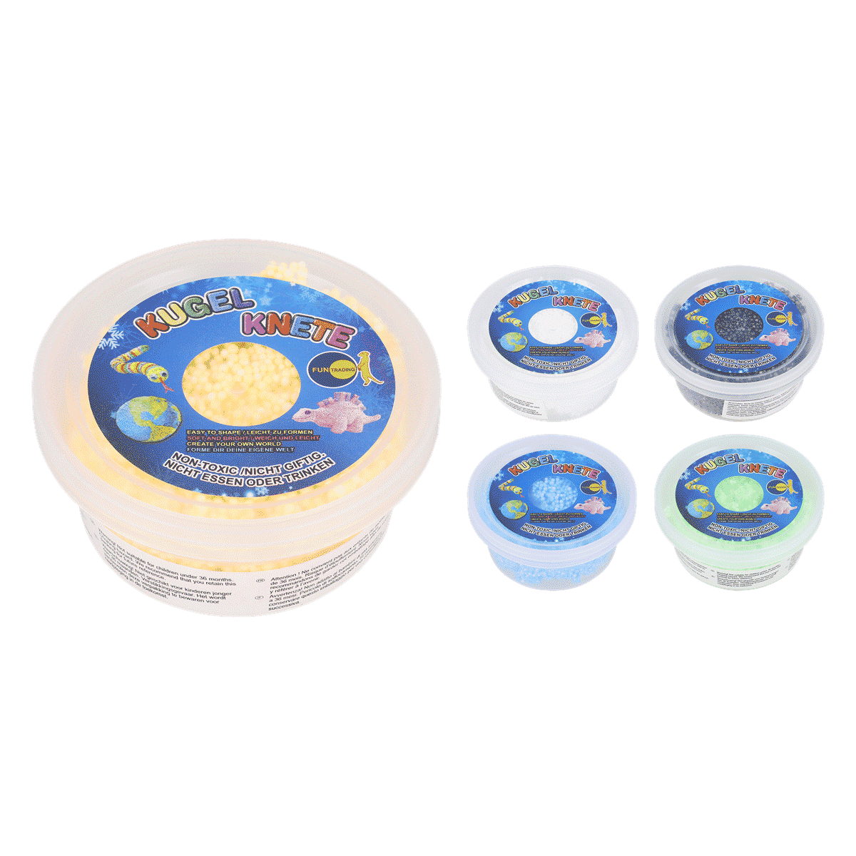 Kugel, Knete, Knetmasse, Spielzeug, Dauerhafte Farbe, Kugel-Knete, Knete-Set, Bunte Knete, Schale Kunststoff, Kinder Bastelset, Kugel Knete, Knete-Container, Schleim-Knete, Farbenreiche Knete, Spielzeugknete