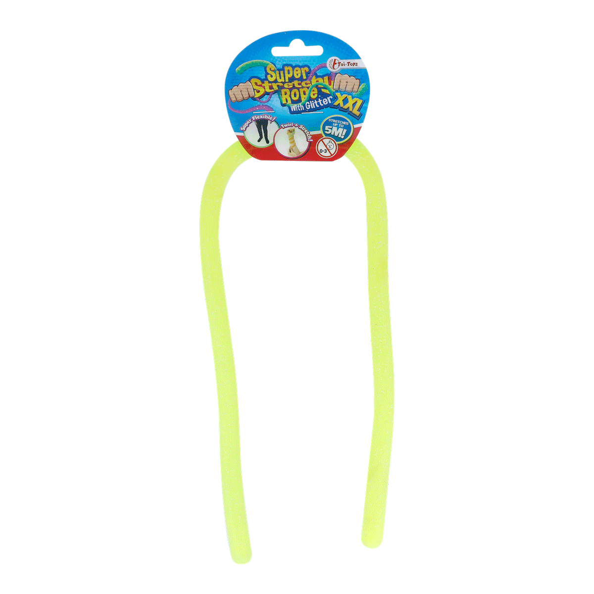 Schwimm-Staffel, Beißholz, Gummi-Sprosse, Nachtgelb, Spielzeugband, neon rope, stretch rope, toy rope, glow rope, XXL rope, Reifenhalter?, Neonstab, Flexibles Seilband, Glitzerstreifen, Kinderzubehör