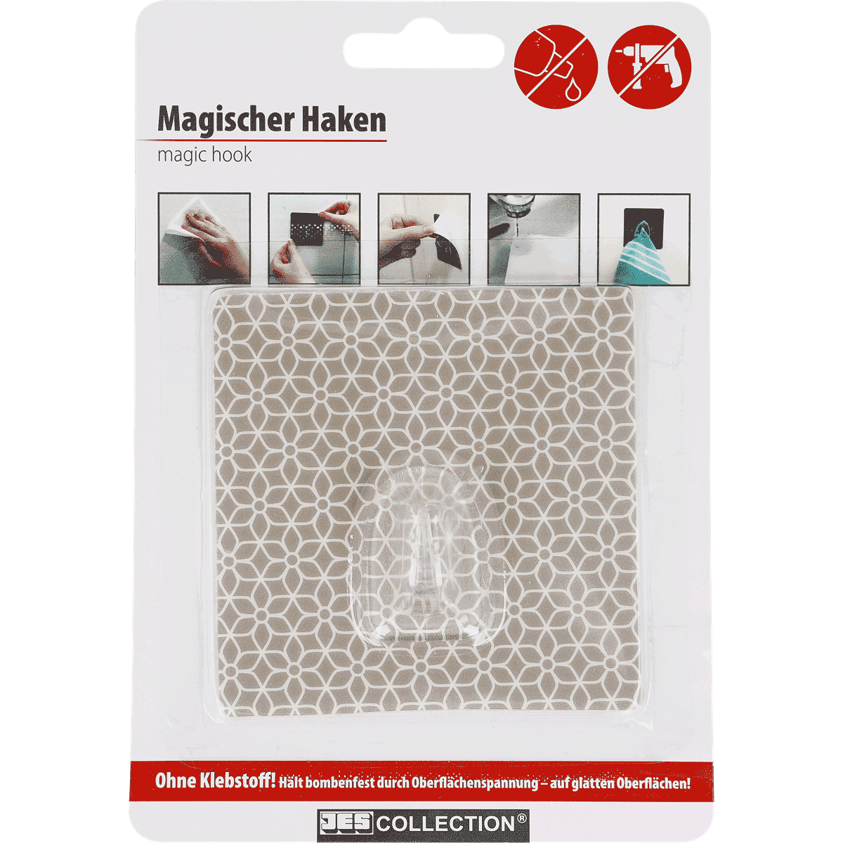 Magnetischer Haken, Oberflächenhaken, Dekor Muster, Geometrisches Muster, Klebe-Pad, Magnetischer Haken, Dekorationshaken, gemustertes Abdeckmaterial, Oberflächenmontage, Klebemittelzubehör, Magnetischer Haken,  Wandhaken, Dekorierte Stickerei?, geometris