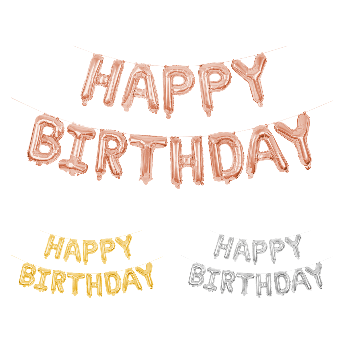 balloon, banner, birthday, rosé, confetti, Birthday Banner, Balloon Letters, Rosé Gold, Garland, Party Decoration, Luftballons, Bunt, Happy Birthday, Girlande, Ballons