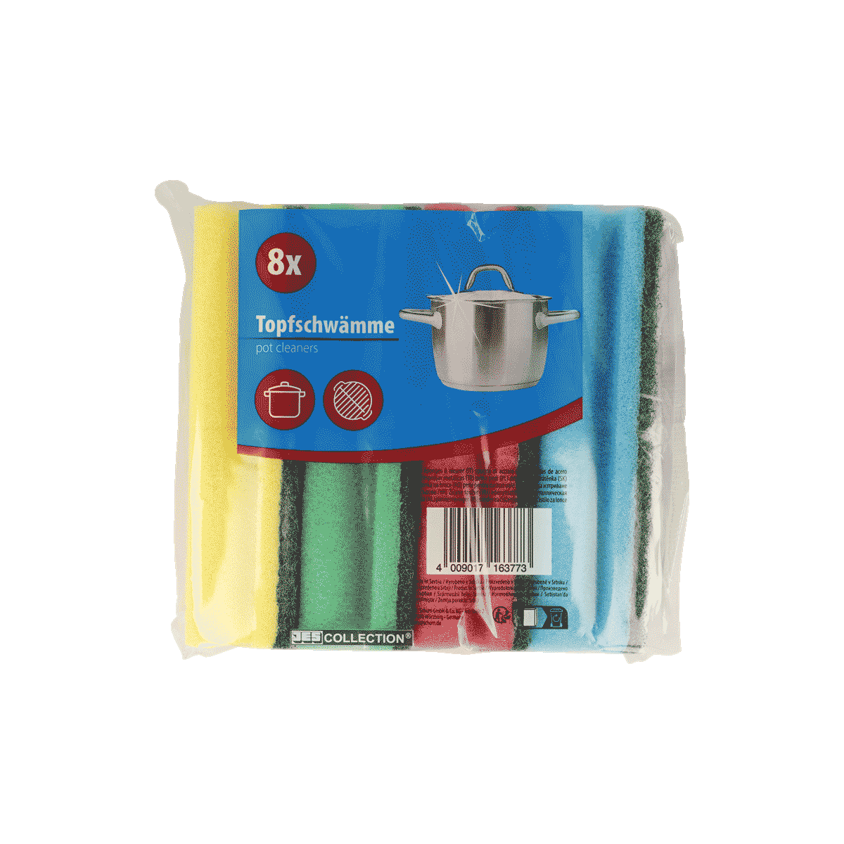 Topfschwamme, Spülschwämme, Mehrfarbige Schwämme, Küchenzubehör, 8er Pack, Topfreiniger, Tücher, Küchenreiniger, Topfset, Reinigungstücher, Topfpfannenreiniger, Pfannenschwämme, Küchenreiniger, Spülschwämme, Putzset