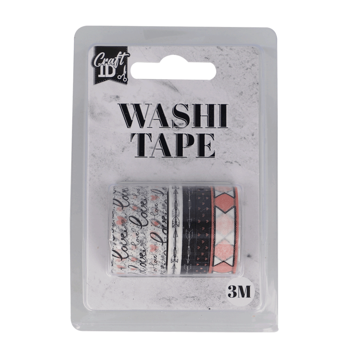 Wasch Tape, Washi Tape, Dekorband, Klebeband, Masking Tape, Washi-Tape, Mustertape, Dekorband, Papierband, 3m Länge, washi tape, Trägerband, bedrucktes Band, 3 m Länge, Herz-Motiv