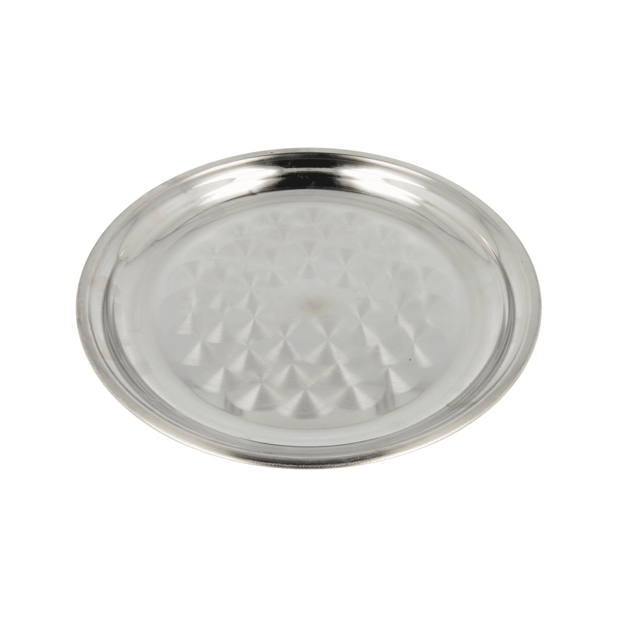 saucer, plate, metal, silber, textured, teller, schale, edelstahl, rund, muster, Metallteller, Runder Teller, Spiegelndes Finish, Teller, Edelstahl