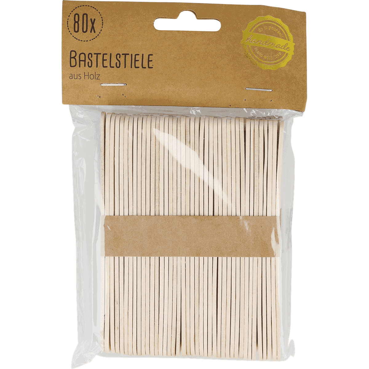 Holzspachtel, Spachtelholz, Holzstäbchen, Bastelzubehör, Naturholz