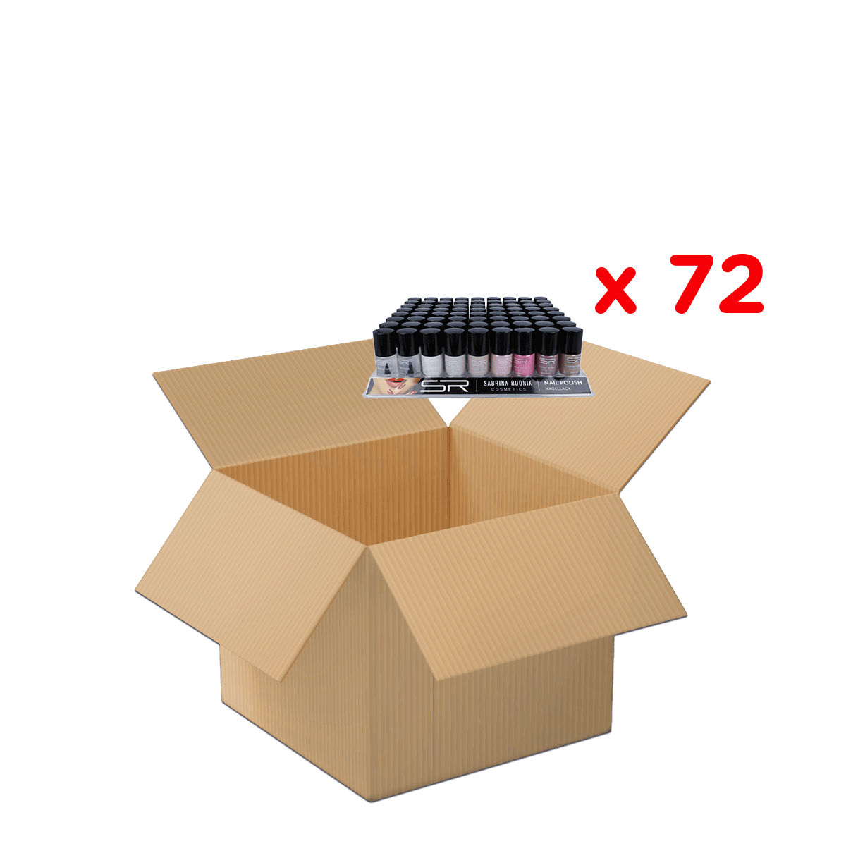 Nagellack, Nagellack-Set, verschiedene Farben, Maniküre-Set, Verpackungsmenge 72, Nagellack, Set, Fläschchen, Nagellack-Kollektion, Kartonbox, Nagellack, Nagellackset, Nagellackfarbe, Mehrfachpack, Verpackungsschachtel
