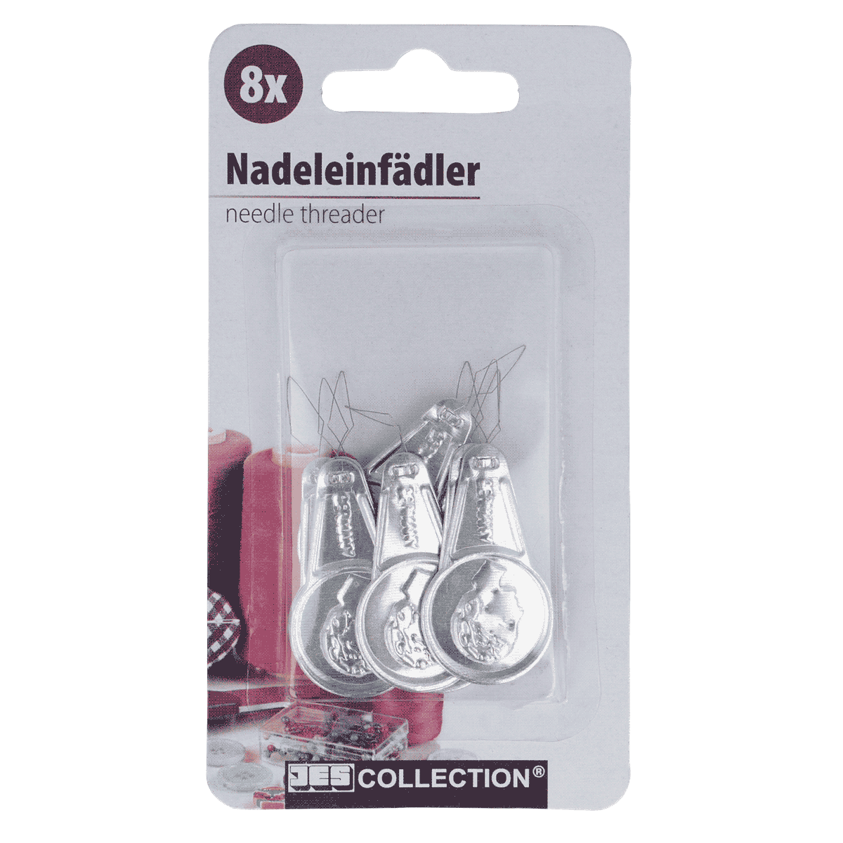 Nadel, Nadeln, Nadelöhr, Nadelspitzen, Nähzubehör, Nadelöhr, Nadelstift, Nadeleinfädler, Nadelhalter, Needle threader, Nadelinfälder, Nadel-Fälder, Fädelwerkzeug, Metallwerkzeug, Zubehörset