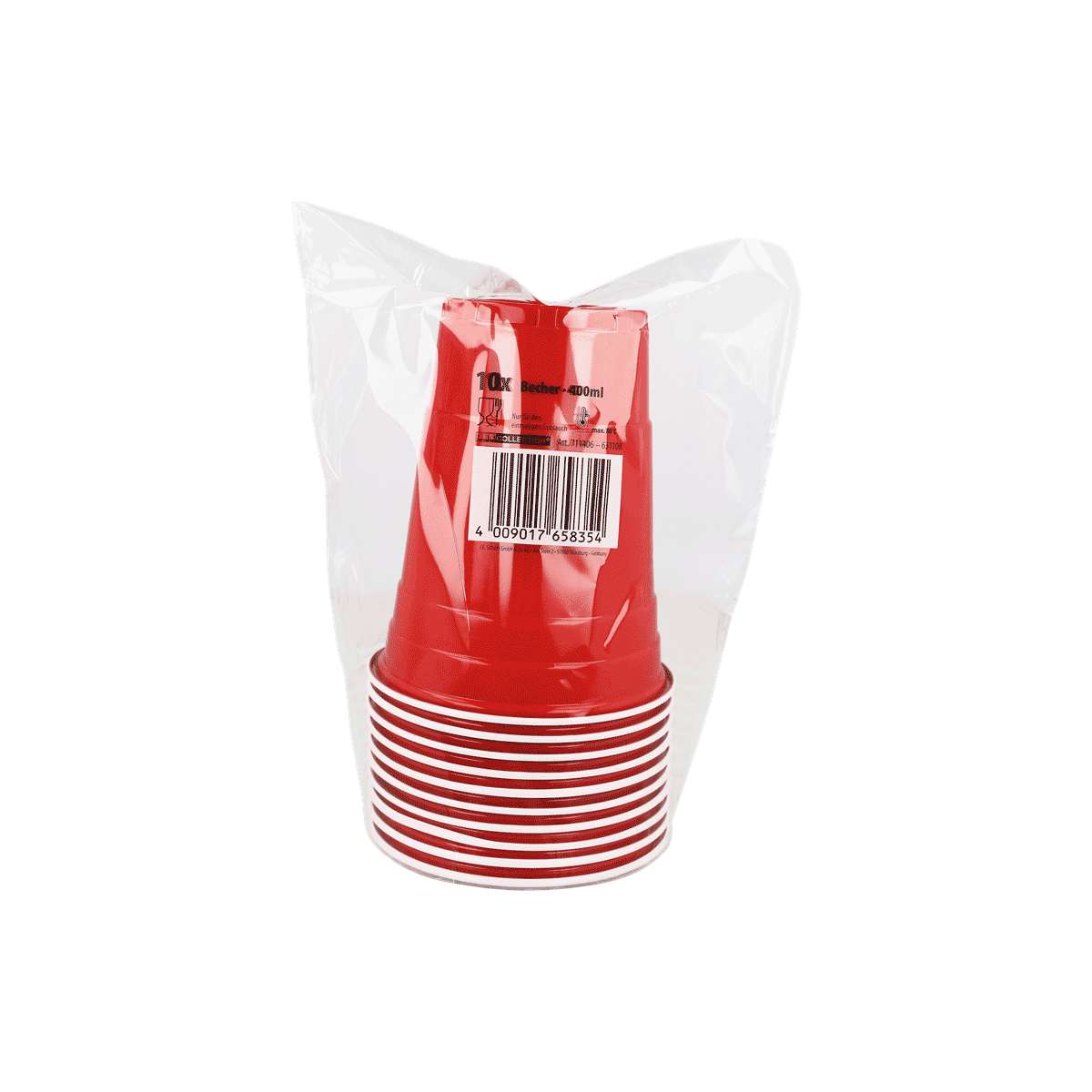 Papper Becher, Rot, Einweg, Becher-Set, Barbecue-Behälter, Becher, Pappbecher, roter Becher, Einwegbecher, Stapelbecher, Becher, Papierset, Einmalbecher, Rot, Barcodes auf Becher